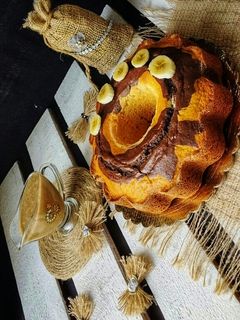 عکسی از دستور کیک موزی دو رنگ