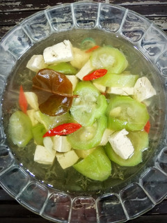 Foto resep Sayur bening oyong dan tahu