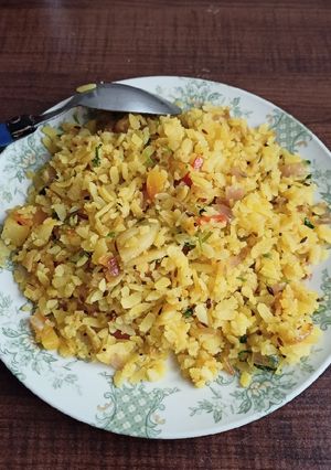 A picture of Simple Aloo Poha.