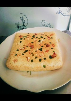 A picture of #Vanilla Suji Cake.