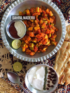 عکسی از دستور خوراک کدو سبز