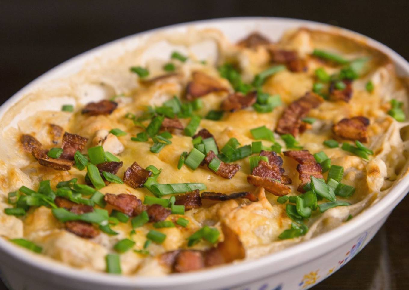 Potato pierogi casserole