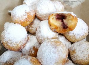 Foto resep Bola Donat Kentang Eggless Empuk Isi Blueberry Jam