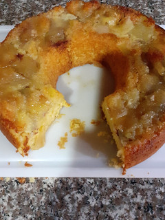 Una foto de Torta de manzana con canela