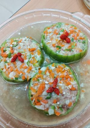 絲瓜鑲肉 的食譜成品照片