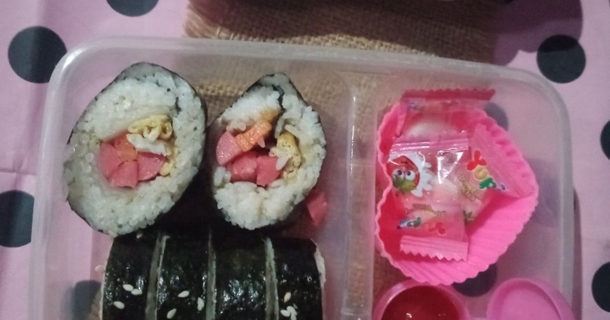 Bekal sekolah : sushi nasi uduk