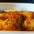 Muslos de pollo enteros al horno