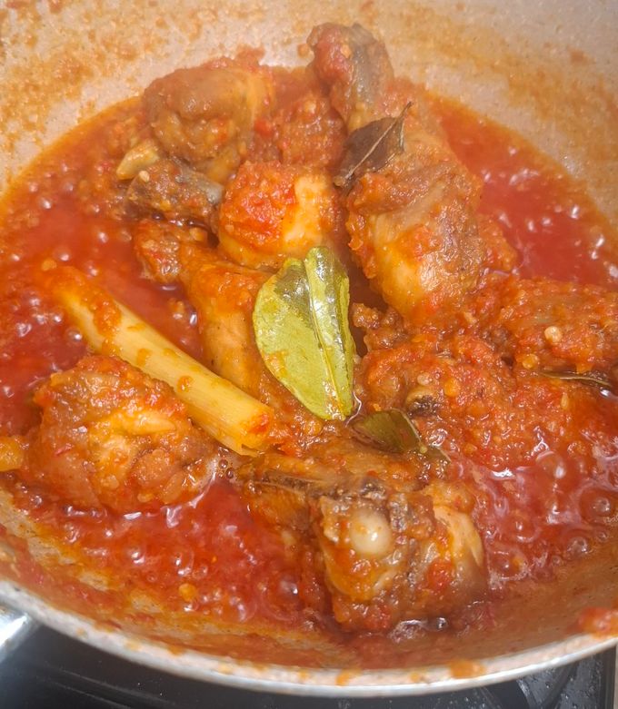 Foto resep Ayam bumbu merah hajatan