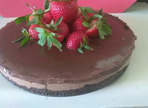 Una foto de Cheesecake de Nutella
