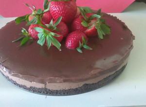 Una foto de Cheesecake de Nutella