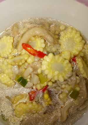 Foto resep Sayur jamur jagung muda