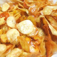 A picture of Homemade Crispy Plantain Chips.