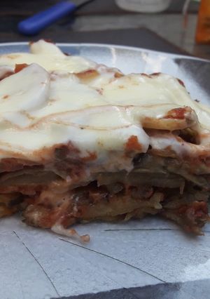 Una foto de Lasagna de berenjenas