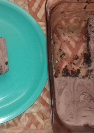 Una foto de Pay de queso y galleta Oreo frío