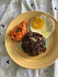 Mushroom fried brown rice