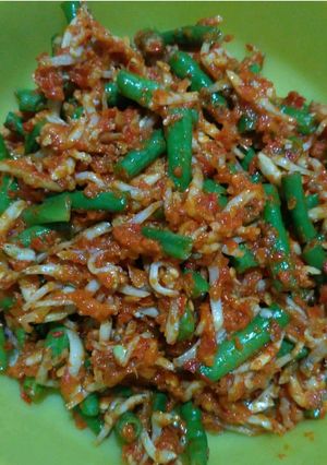 Foto resep Sambal Teri Kacang Panjang