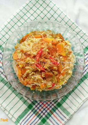Foto resep Orak Arik Telur Bihun Sayur
