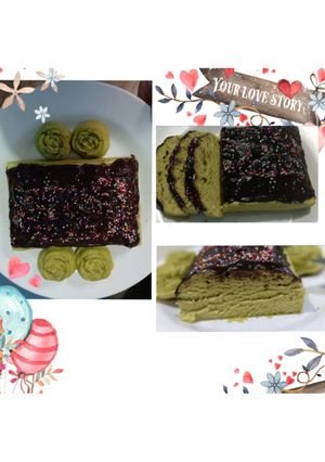 Foto resep Bolu kukus chocolatos drink matcha latte