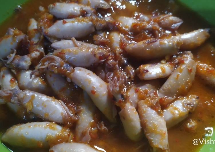 Bagaimana Membuat 73. Sambel Baby Cumi Asin, Lezat Sekali