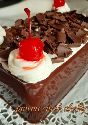Foto resep Puding black forest