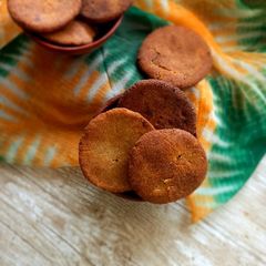 A picture of Gud wali mathri with aniseed.
