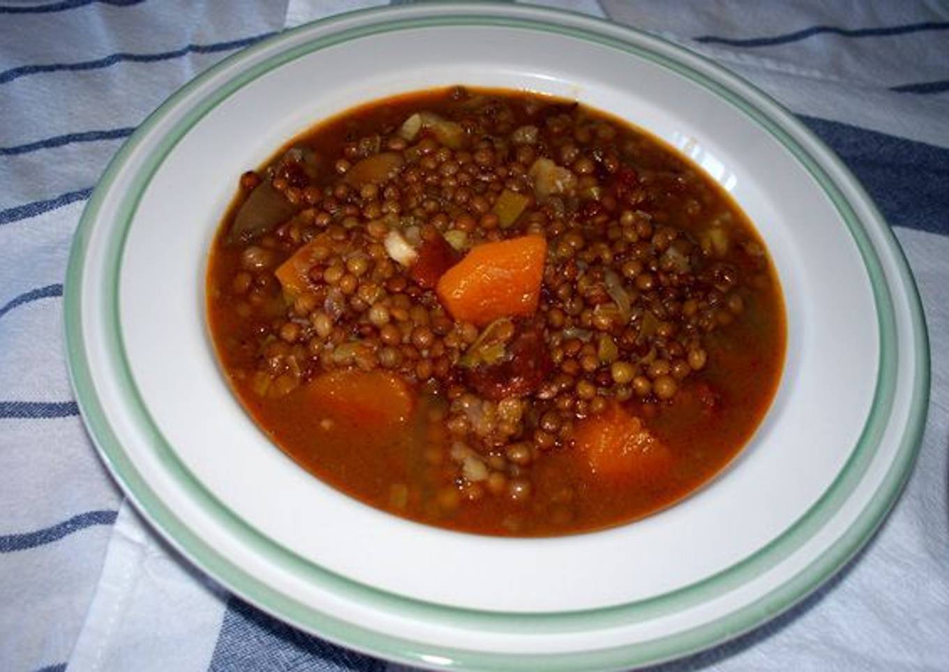 Lentejas con castañas