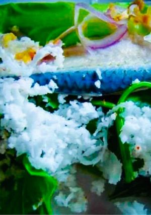 Hình của món Gỏi Cá Trích Cuộn Bánh Tráng.