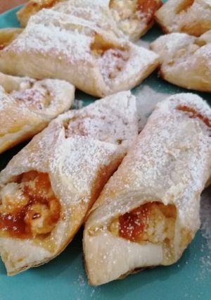 Barackos-túrós papucs recept fotója