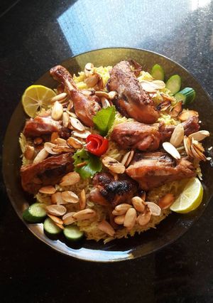 صورة لوصفة رز مندي بالدجاج