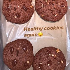 A picture of Healthy double chocolate cookies no sugar no flour!!.