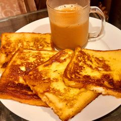 A picture of Creamy French toast.