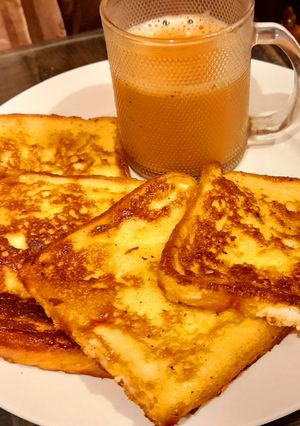 A picture of Creamy French toast.