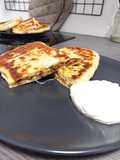 Gefülltes Naan Brot