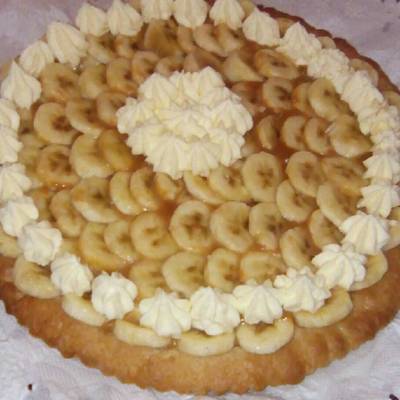 receta tarta de banana dulce de leche y crema