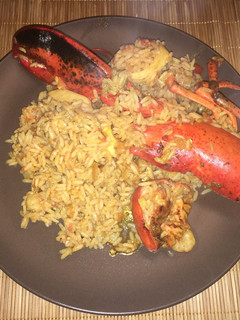Una foto de Arroz con bogavante