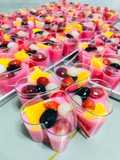 Puding Buah Sirup Rasberry