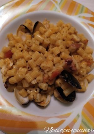 Foto di Ditalini rigati con zuppa di pesce