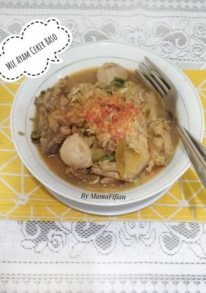 Foto resep Mie Ayam Ceker Baso