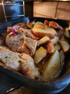 Una foto de Pulpa de cerdo a la naranja 🍊