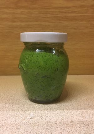 A picture of Wild garlic pesto.