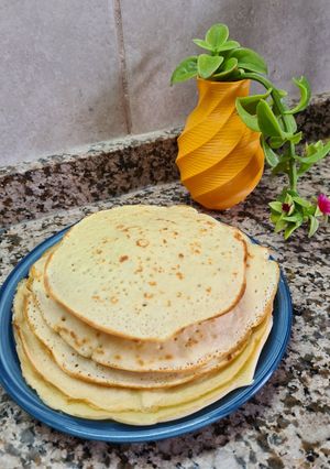 Una foto de Panqueques de limón sin azúcar 🍋