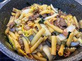 Nui Xào Bò Cải Thảo