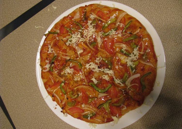 Simple Way to Make Homemade Garden fresh pizza
