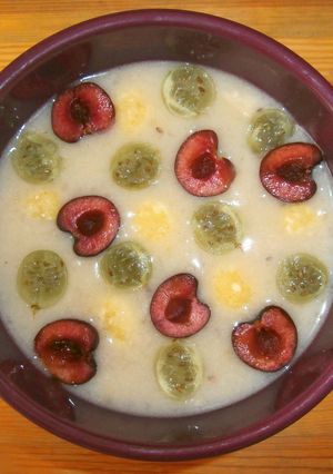 Fűszeres egresleves recept túrógombóccal recept fotója