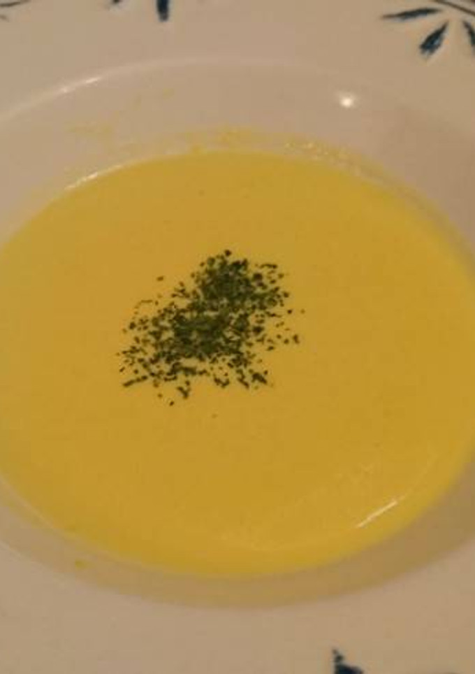 Una foto de Sopa crema de maíz