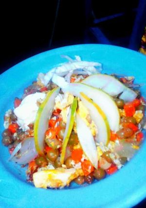 Une photo de Salade de crudité au petit pois anza du Niger