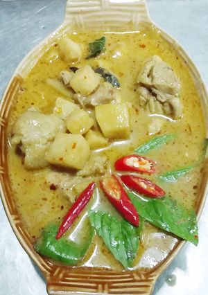 รูปของ แกงเขียวหวานไก่ยอดมะพร้าว