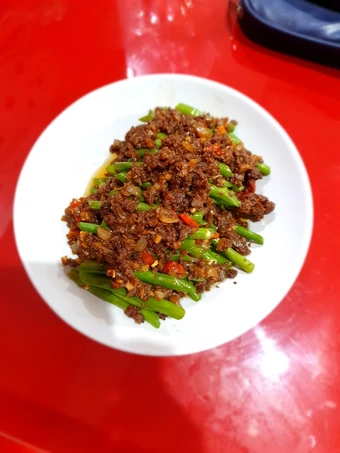 Cara Gampang Membikin Resep  66. Cah buncis daging cincang yang Lezat Sekali, Enak