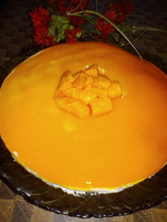 A picture of Mango CheeseCake.