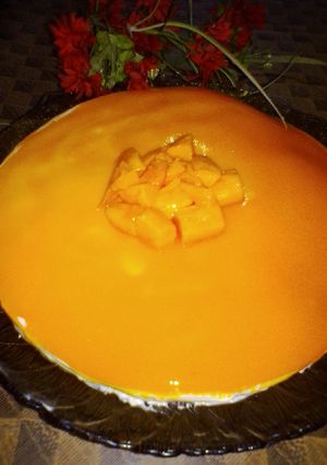 A picture of Mango CheeseCake.